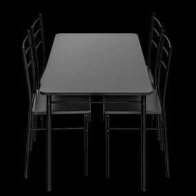 Deuba Set de sufragerie Leo - antracit