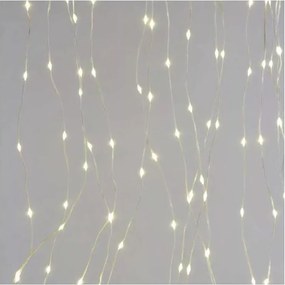 Ghirlandă LED pentru exterior, 300 LED, 8 funcții, 5,9 m, IP44, alb cald