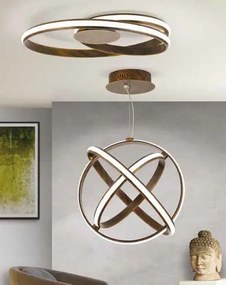 Lustra suspendata dimabila Circus satin brass