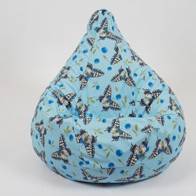Fotoliu puf copii, Nirvana Light Pufrelax, Material impermeabil, Mariposa