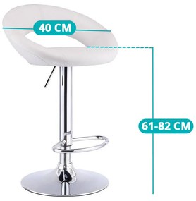 2 buc scaune de bar-alb