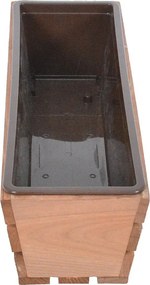 Jardinieră din lemn 51 cm Modern – Rojaplast