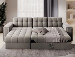 Coltar extensibil reversibil 3 locuri ELTAP, Blenvi, 260x150x82 cm, lemn/poliester, bej