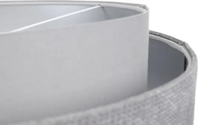 Lustră pe cablu DOBLO 1xE27/60W/230V d. 60 cm gri/argintiu