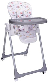 Scaun de masa pentru copii si bebe NOVOKIDS™ Go baby reglabil in 6 trepte de inaltime , Pliabil , Centura de siguranta, Sezut comfortabil, Masuta