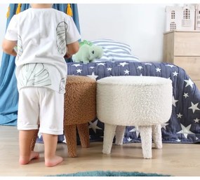 Taburet PIXI, Ø 38 cm, alb