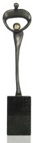 Statueta bronz masiv "Inspiratie"