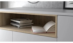 Comodă albă 176x90x49 cm Roomers – Tvilum