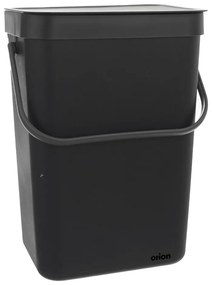 Coș de gunoi negru din plastic 10 l – Orion