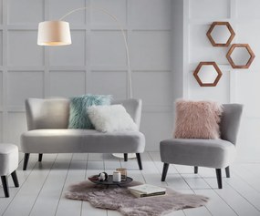 Lampadar din tesatura/metal/marmura THIS &amp; THAT 205 cm alb, un bec
