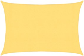 vidaXL Pânză parasolar, bej, 3 x 5 m, HDPE, 160 g/m²