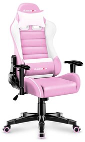 Scaun gaming pentru copii Rover 6 (alb + roz). 1087546