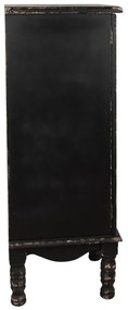 Dulap negru, din lemn, aspect vintage, NoirRouge