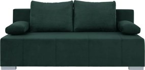 Canapea extensibila STREET IV, stofa catifelata verde - Trinity 28, 19