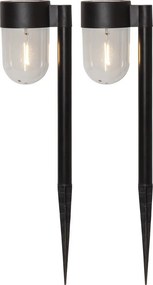 Set 2 corpuri de iluminat solare cu LED de exterior Star Trading Cupolai, înălțime 30 cm