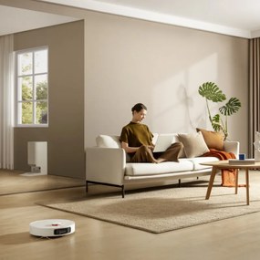 Aspirator robot Xiaomi X20+, 6000 Pa, 140 min, 0.35/4 l, Funcție Mop, Stație de autovidanjare, Navigație LDS, Evitarea obiectelor, Aplicație mobilă, Alb