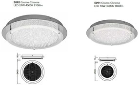 Plafoniera LED design elegant CRYSTAL LED 36cm