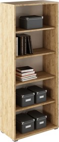 Biblioteca RIOMA TYP 03, stejar artisan, DTD laminat, 75x38x182.6 cm