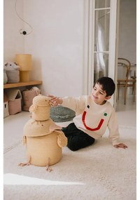 Coș de jucării pentru copii galben din material textil ø 13x15 cm Mini Charlie the Chicken – Lorena Canals