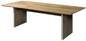 Masuta de cafea dreptunghiulara din lemn 135x75x35 cm maro/gri