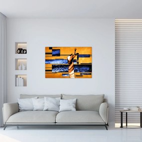 Tablou picturii abstracte (90x60 cm)