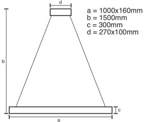 Lustră LED de cristal dimabilă pe cablu LED/95W/230V + telecomandă