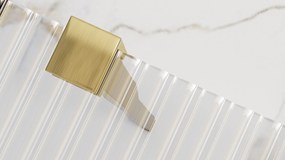 Paravan de dus Rea Aero Intimo Gold Brush 120