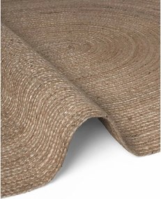 Covor în culoare naturală închisă reversibil/țesut manual din iută 160x230 cm Braided – Hanse Home