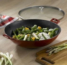 Tigaie WOK Kela Calido, din fontă, 36 cm