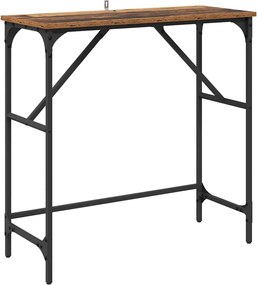 vidaXL Masă de consolă Lemn vechi 75 x 32 x 75 cm Lemn compozit