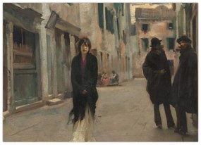 Tablou - John Singer Sargent, Street in Venice, reproducere (70x50 cm)