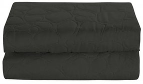 Cuvertura de pat gri inchis cu model STONE Dimensiune: 200 x 220 cm