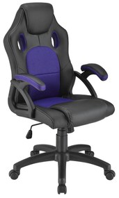 Jusky Scaun de birou Montreal - negru/violet