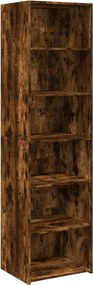 vidaXL Dulap înalt, stejar fumuriu, 50x41x185 cm, lemn prelucrat