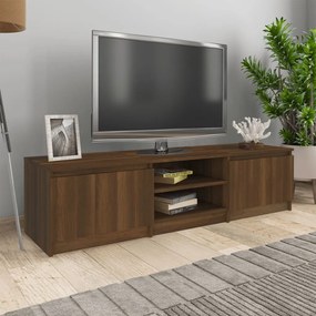 Comoda TV, stejar maro, 140x40x35,5 cm, lemn prelucrat