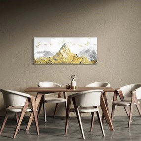 Tablou - Munte auriu (120x50 cm)