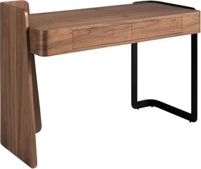 Birou modern din lemn furniruit Walnut