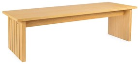 Măsuță de cafea în culoare naturală cu blat cu aspect de lemn de stejar 60x120 cm Stripe – Woodman