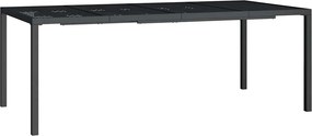 vidaXL Masă de grădină, antracit, 200x100x72 cm, oțel