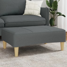 vidaXL Taburet, gri închis, 77x55x31 cm, material textil