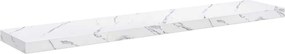 vidaXL Raft de perete Marmură albă 120 x 23,5 x 4 cm Lemn compozit