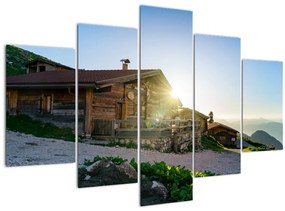 Tablou - Dimineața în Alpi Tirol (150x105 cm)