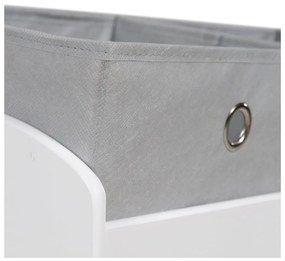 Organizator de jucării pentru copii alb/gri 63,5x29,5x60 cm Miffy – Roba