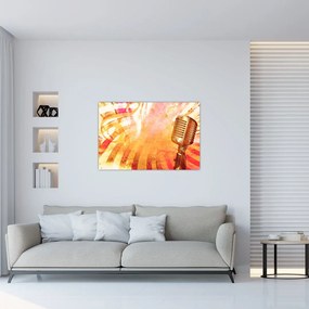 Tablou - Microfon retro (90x60 cm)