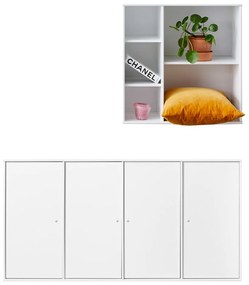 Set comodă și bibliotecă Hammel Mistral Kubus, alb