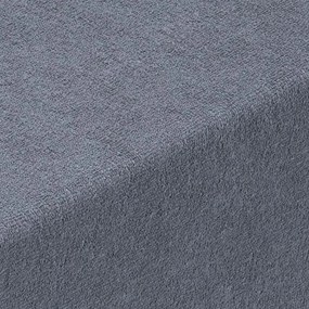 decoDoma Cearşaf cu elastic frotir EXCLUSIVE antracit 90 x 200 cm