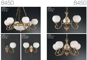 Candelabru din alama 6+2L design italian 8450