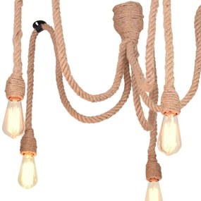 Lustră LED pe cablu ROPE CASA 5xE27/10W/230V păianjen