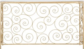Consola Spiral, Mauro Ferretti, 140x36x82 cm, fier, auriu