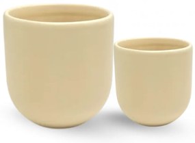 Set 2 Pahare Cafea Novum Margo Vanilie (1 pahar 80ml, 1 pahar 250ml)